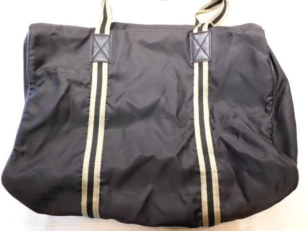 Gucci Boston Bag Tote Foldable Leather Tote Bag Black